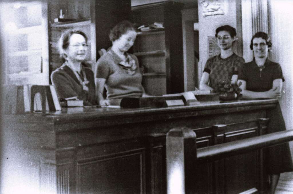 alma custead and her staff