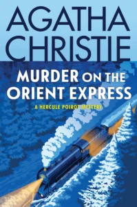 book cover for murder on the orient express